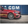 Maxton - Street Pro Lame Du Pare-Chocs Avant Mercedes-AMG C43 / AMG-Line Coupe C205 Noir-Rouge + Rabats Brillant