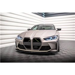 Maxton - Street Pro Lame Du Pare-Chocs Avant BMW M4 G82 / M3 G80 Noir-Rouge