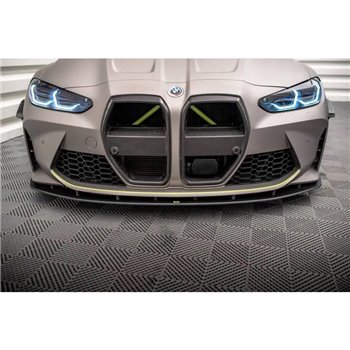 Maxton - Street Pro Lame Du Pare-Chocs Avant BMW M4 G82 / M3 G80 Noir-Rouge