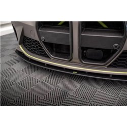 Maxton - Street Pro Lame Du Pare-Chocs Avant BMW M4 G82 / M3 G80 Noir-Rouge