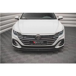 Maxton - Street Pro Lame Du Pare-Chocs Avant Volkswagen Arteon Sedan / Shooting Brake R-Line Mk1 Facelift Noir