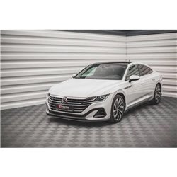 Maxton - Street Pro Lame Du Pare-Chocs Avant Volkswagen Arteon Sedan / Shooting Brake R-Line Mk1 Facelift Noir