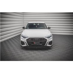 Maxton - Street Pro Lame Du Pare-Chocs Avant Audi S3 / A3 S-Line 8Y Noir-Rouge