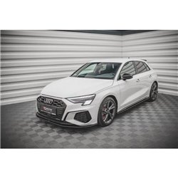 Maxton - Street Pro Lame Du Pare-Chocs Avant Audi S3 / A3 S-Line 8Y Noir-Rouge