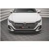 Maxton - Street Pro Lame Du Pare-Chocs Avant Volkswagen Arteon Sedan / Shooting Brake R-Line Mk1 Facelift Noir-Rouge