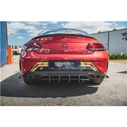 Maxton - Street Pro Central Diffuseur Arriere Mercedes-AMG C43 Coupe C205 Noir