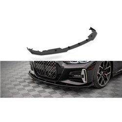 Maxton - Street Pro Lame Du Pare-Chocs Avant BMW 4 M-Pack / M440i G22 / G23 / G22 Facelift / G23 Facelift Noir-Rouge + Rabats Br