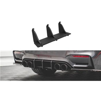 Maxton - Street Pro Central Diffuseur Arriere BMW M4 F82 Noir