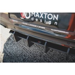 Maxton - Street Pro Central Diffuseur Arriere Mercedes-AMG C43 Coupe C205 Rouge