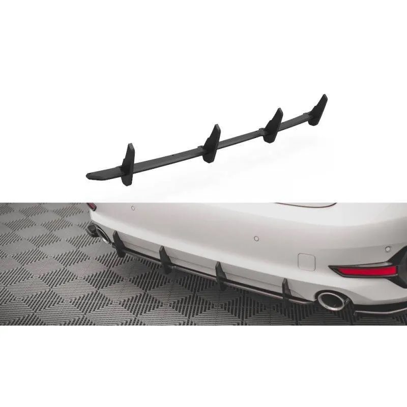 Maxton - Street Pro Central Diffuseur Arriere BMW 3 G20 / G21 Noir-Rouge