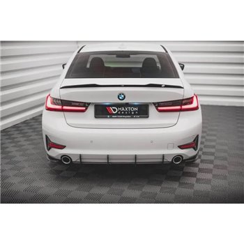 Maxton - Street Pro Central Diffuseur Arriere BMW 3 G20 / G21 Noir-Rouge