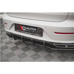 Maxton - Street Pro Central Diffuseur Arriere Volkswagen Arteon Sedan / Shooting Brake R-Line Mk1 Facelift Rouge