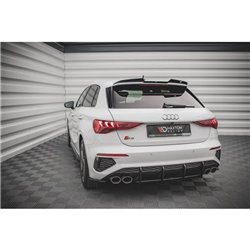 Maxton - Street Pro Central Diffuseur Arriere Audi S3 Sportback 8Y Rouge