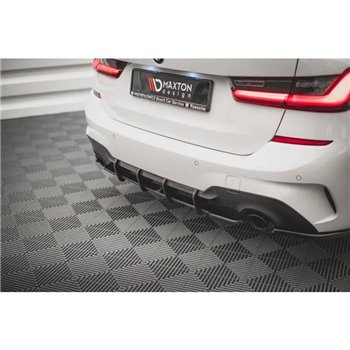 Maxton - Street Pro Central Diffuseur Arriere BMW 3 G20 / G21 M-Pack Noir