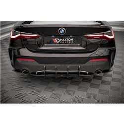 Maxton - Street Pro Central Diffuseur Arriere BMW 4 M-Pack G22 / G23 / G22 Facelift / G23 Facelift Rouge