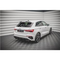 Maxton - Street Pro Lame Du Pare Chocs Arriere Audi S3 Sportback 8Y Noir-Rouge