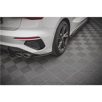 Maxton - Street Pro Lame Du Pare Chocs Arriere Audi S3 Sportback 8Y Noir-Rouge