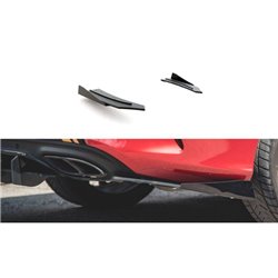 Maxton - Street Pro Lame Du Pare Chocs Arriere Mercedes-AMG C43 Coupe C205 Noir-Rouge + Rabats Brillant
