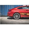 Maxton - Street Pro Lame Du Pare Chocs Arriere Mercedes-AMG C43 Coupe C205 Noir-Rouge + Rabats Brillant