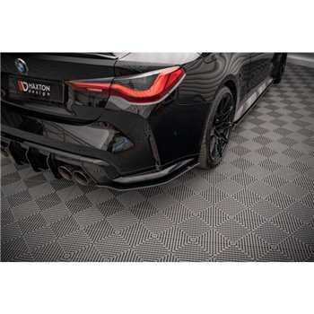 Maxton - Street Pro Lame Du Pare Chocs Arriere BMW M4 G82 Noir-Rouge