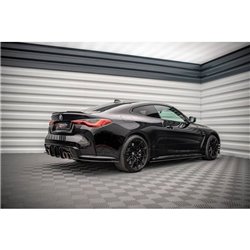 Maxton - Street Pro Lame Du Pare Chocs Arriere BMW M4 G82 Noir-Rouge