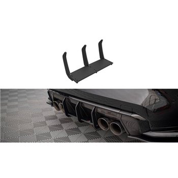 Maxton - Street Pro Central Diffuseur Arriere BMW M3 Sedan / Touring G80 Rouge