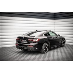 Maxton - Street Pro Central Diffuseur Arriere BMW 4 M-Pack G22 / G23 / G22 Facelift / G23 Facelift Noir-Rouge