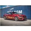 Maxton - Street Pro Rajouts Des Bas De Caisse Mercedes-AMG C43 / AMG-Line Coupe C205 Noir + Rabats Brillant 