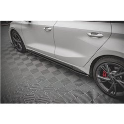 Maxton - Street Pro Rajouts Des Bas De Caisse Audi S3 / A3 S-Line 8Y / 8Y Facelift Noir-Rouge