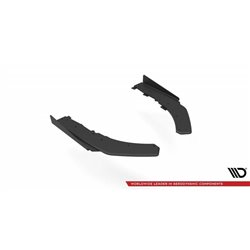 Maxton - Street Pro Lame Du Pare Chocs Arriere BMW 4 M-Pack G22 / G23 / G22 Facelift / G23 Facelift Noir-Rouge + Rabats Brillant