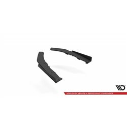 Maxton - Street Pro Lame Du Pare Chocs Arriere BMW 4 M-Pack G22 / G23 / G22 Facelift / G23 Facelift Noir-Rouge + Rabats Brillant