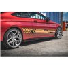 Maxton - Street Pro Rajouts Des Bas De Caisse Mercedes-AMG C43 / AMG-Line Coupe C205 Noir-Rouge + Rabats Brillant