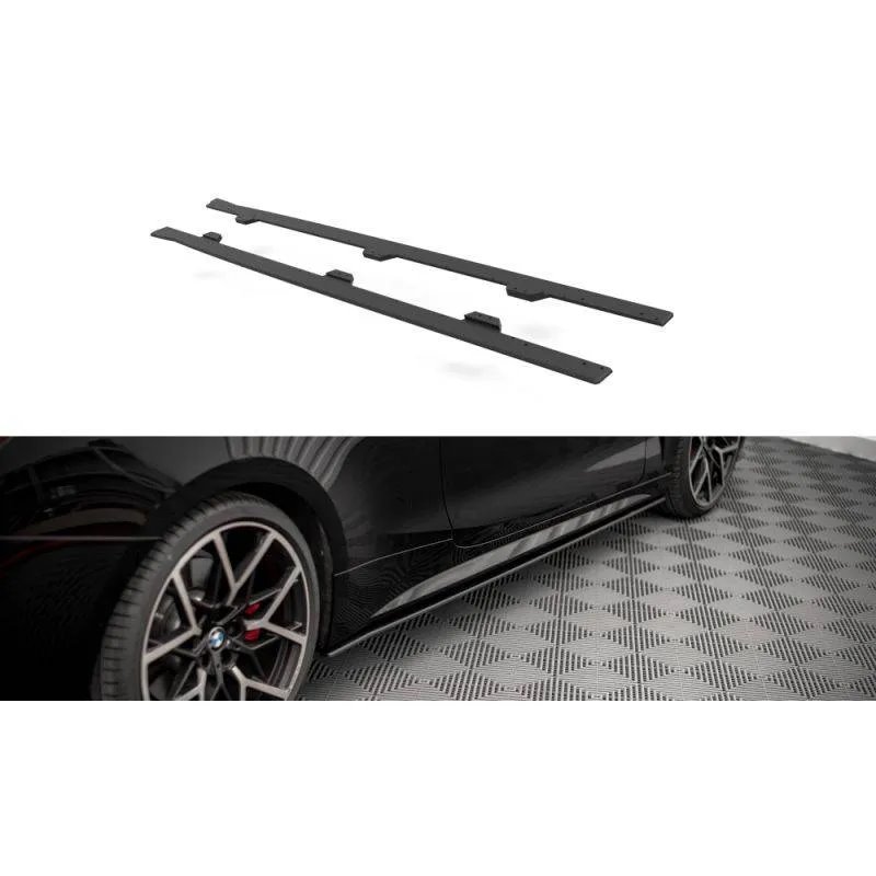 Maxton - Street Pro Rajouts Des Bas De Caisse BMW 4 M-Pack / M440i G22 / G23 / G22 Facelift / G23 Facelift Noir-Rouge