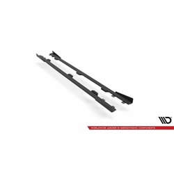 Maxton - Street Pro Rajouts Des Bas De Caisse BMW 4 M-Pack / M440i G22 / G23 / G22 Facelift / G23 Facelift Noir-Rouge + Rabats B