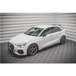 Maxton - Street Pro Rajouts Des Bas De Caisse Audi S3 / A3 S-Line 8Y / 8Y Facelift Noir
