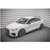 Maxton - Street Pro Rajouts Des Bas De Caisse Audi S3 / A3 S-Line 8Y / 8Y Facelift Noir
