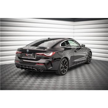 Maxton - Street Pro Lame Du Pare Chocs Arriere BMW 4 M-Pack G22 / G23 / G22 Facelift / G23 Facelift Noir-Rouge