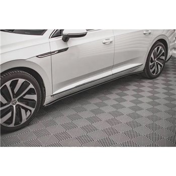 Maxton - Street Pro Rajouts Des Bas De Caisse V.1 Volkswagen Arteon R/ R-Line Sedan / Shooting Brake Mk1 Facelift Noir-Rouge