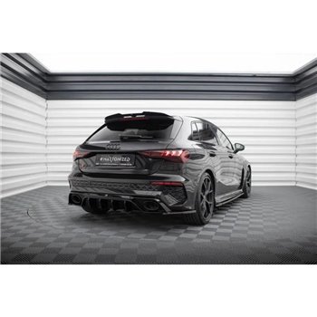 Maxton - Becquet V.2 Audi RS3 / S3 / A3 S-Line Sportback 8Y / 8Y Facelift Noir Brillant