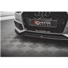 Maxton - Lame Du Pare-Chocs Avant V.4 Audi S4 / A4 S-Line B9 Noir Brillant