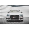 Maxton - Lame Du Pare-Chocs Avant V.4 Audi S4 / A4 S-Line B9 Noir Brillant