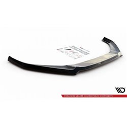 Maxton - Lame Du Pare-Chocs Avant V.4 Audi S4 / A4 S-Line B9 Noir Brillant