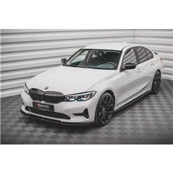 Maxton - Lame Du Pare-Chocs Avant V.1 BMW 3 G20 / G21 Noir Brillant
