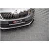 Maxton - Lame Du Pare-Chocs Avant V.2 Skoda Octavia Mk3 Facelift Noir Brillant