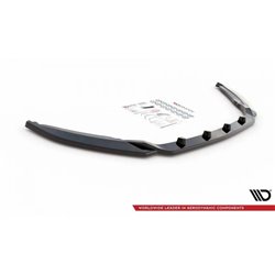 Maxton - Lame Du Pare-Chocs Avant V.2 Skoda Octavia Mk3 Facelift Noir Brillant