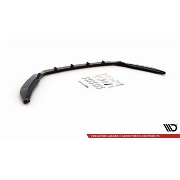 Maxton - Lame Du Pare-Chocs Avant V.2 Skoda Octavia Mk3 Facelift Noir Brillant
