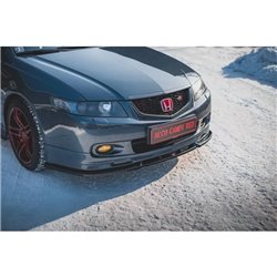 Maxton - Lame Du Pare-Chocs Avant V.2 Honda Accord Mk7 Type-S Noir Brillant