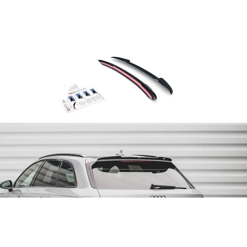 Maxton - Spoiler Cap V.2 Audi S4 / A4 S-Line Avant B9 Noir Brillant