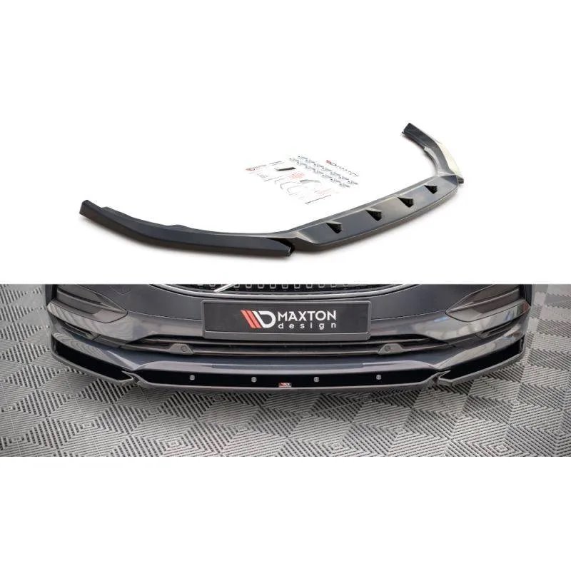 Maxton - Lame Du Pare-Chocs Avant V.1 Volvo V90 Mk2 Noir Brillant