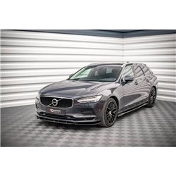 Maxton - Lame Du Pare-Chocs Avant V.1 Volvo V90 Mk2 Noir Brillant